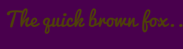 Image with Font Color 4E3E0B and Background Color 49004D
